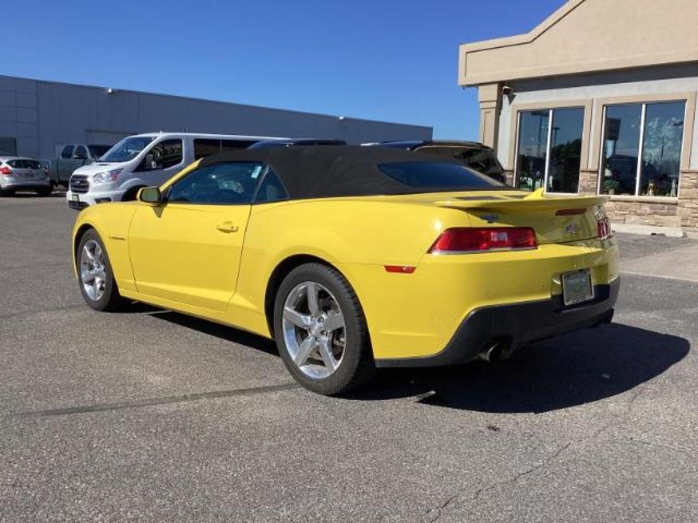 2014 YELLOW /Black Chevrolet Camaro Convertible 1LT (2G1FB3D38E9) with an 3.6L V6 DOHC 24V FFV engine, 6-Speed Automatic transmission, located at 1235 N Woodruff Ave., Idaho Falls, 83401, (208) 523-1053, 43.507172, -112.000488 - Photo#2