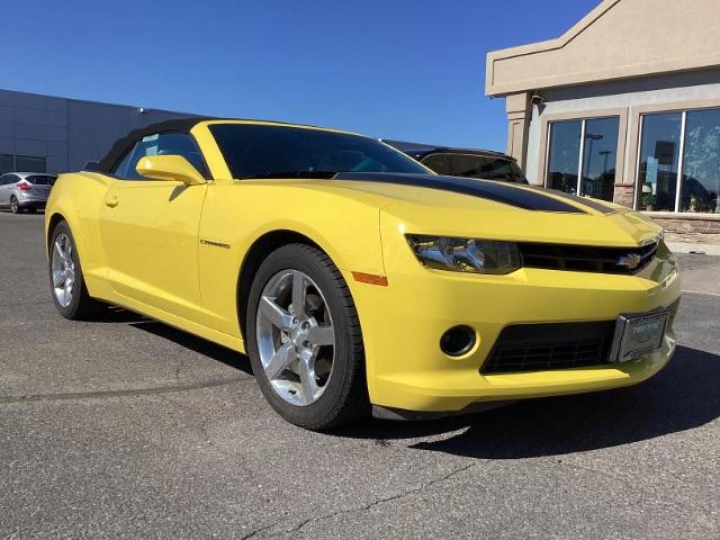 2014 YELLOW /Black Chevrolet Camaro Convertible 1LT (2G1FB3D38E9) with an 3.6L V6 DOHC 24V FFV engine, 6-Speed Automatic transmission, located at 1235 N Woodruff Ave., Idaho Falls, 83401, (208) 523-1053, 43.507172, -112.000488 - Photo#6