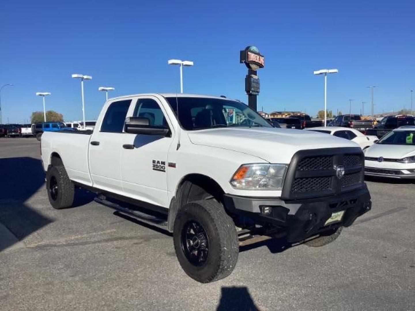 2014 Bright White Clearcoat /Diesel Gray/Black RAM 3500 ST Crew Cab LWB 4WD (3C63R3GJ1EG) with an 6.4 V8 engine, 6-Speed Automatic transmission, located at 1235 N Woodruff Ave., Idaho Falls, 83401, (208) 523-1053, 43.507172, -112.000488 - Photo#9