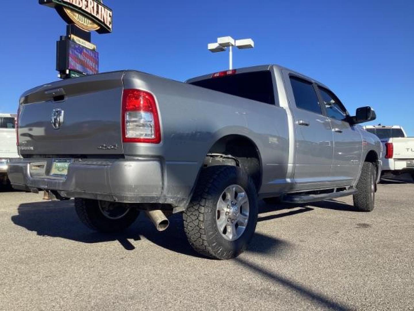 2020 Billet Silver Metallic Clear Coat /Black, cloth RAM 2500 Tradesman Crew Cab SWB 4WD (3C6UR5DL1LG) with an 6.7L L6 OHV 24V TURBO DIESEL engine, 6-Speed Automatic transmission, located at 1235 N Woodruff Ave., Idaho Falls, 83401, (208) 523-1053, 43.507172, -112.000488 - At Timberline Auto, finding a great deal on your next vehicle is always easy! Our experienced sales staff's goal is to help find you the right vehicle at the right price! Our knowledgeable finance department has options for almost any credit score. We offer extended service contract options to prote - Photo#5