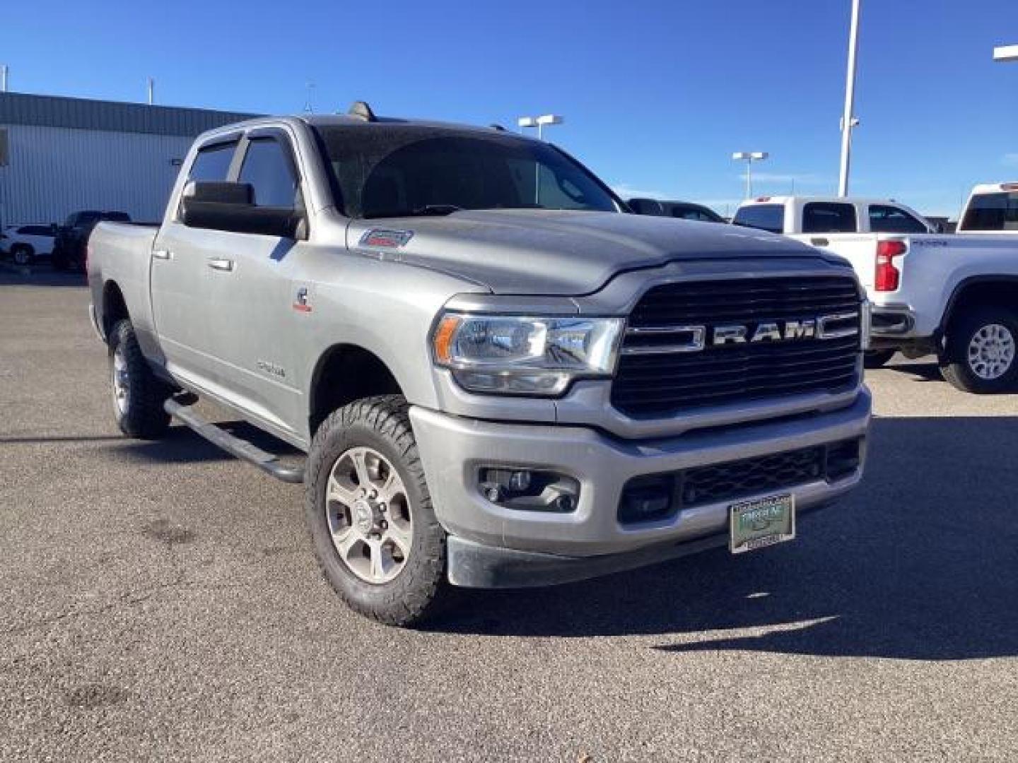 2020 Billet Silver Metallic Clear Coat /Black, cloth RAM 2500 Tradesman Crew Cab SWB 4WD (3C6UR5DL1LG) with an 6.7L L6 OHV 24V TURBO DIESEL engine, 6-Speed Automatic transmission, located at 1235 N Woodruff Ave., Idaho Falls, 83401, (208) 523-1053, 43.507172, -112.000488 - At Timberline Auto, finding a great deal on your next vehicle is always easy! Our experienced sales staff's goal is to help find you the right vehicle at the right price! Our knowledgeable finance department has options for almost any credit score. We offer extended service contract options to prote - Photo#8
