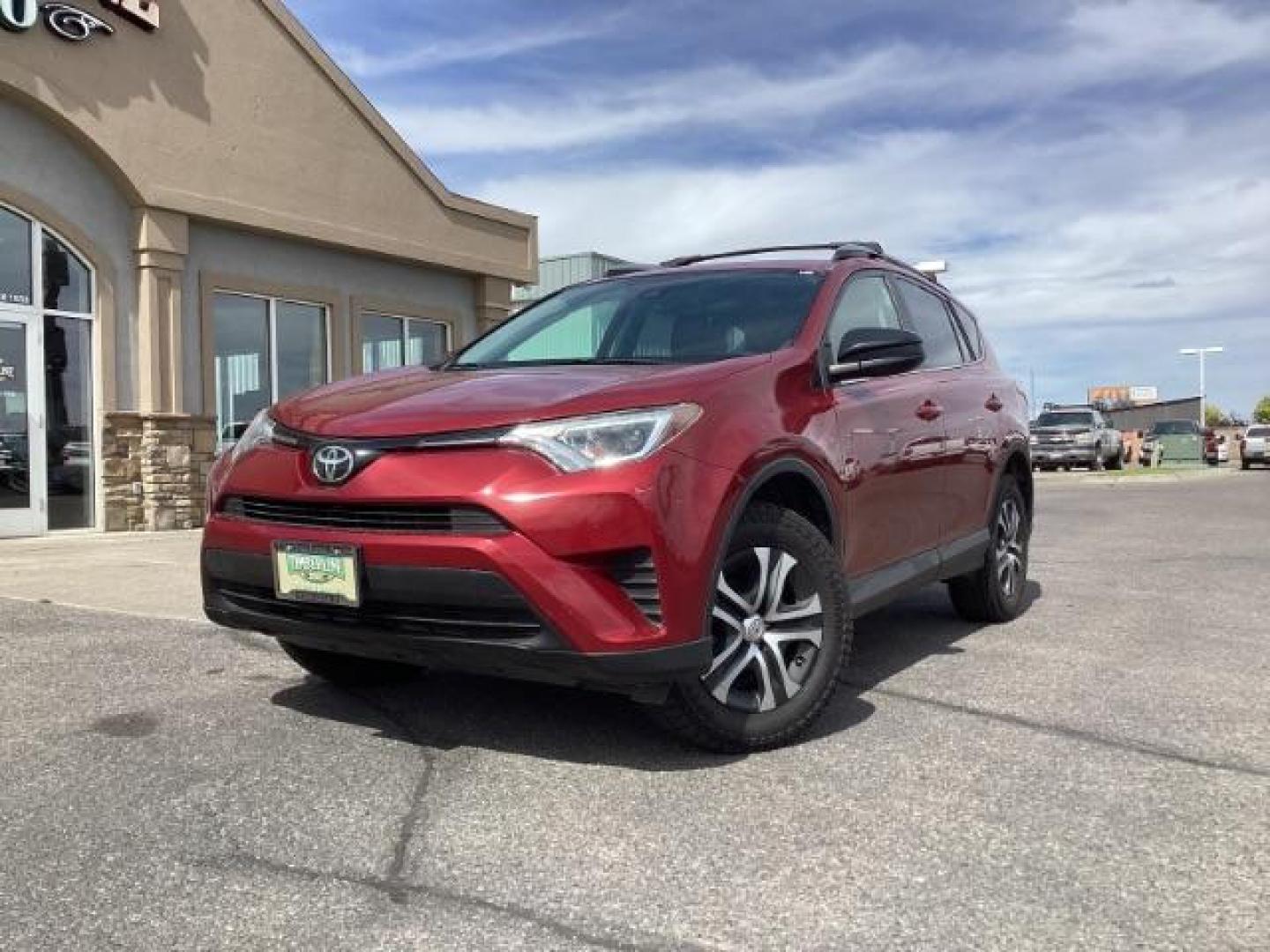 2018 Ruby Flare Pearl /Black, cloth Toyota RAV4 LE AWD (2T3BFREVXJW) with an 2.5L L4 DOHC 16V engine, 6-Speed Automatic transmission, located at 1235 N Woodruff Ave., Idaho Falls, 83401, (208) 523-1053, 43.507172, -112.000488 - Photo#1