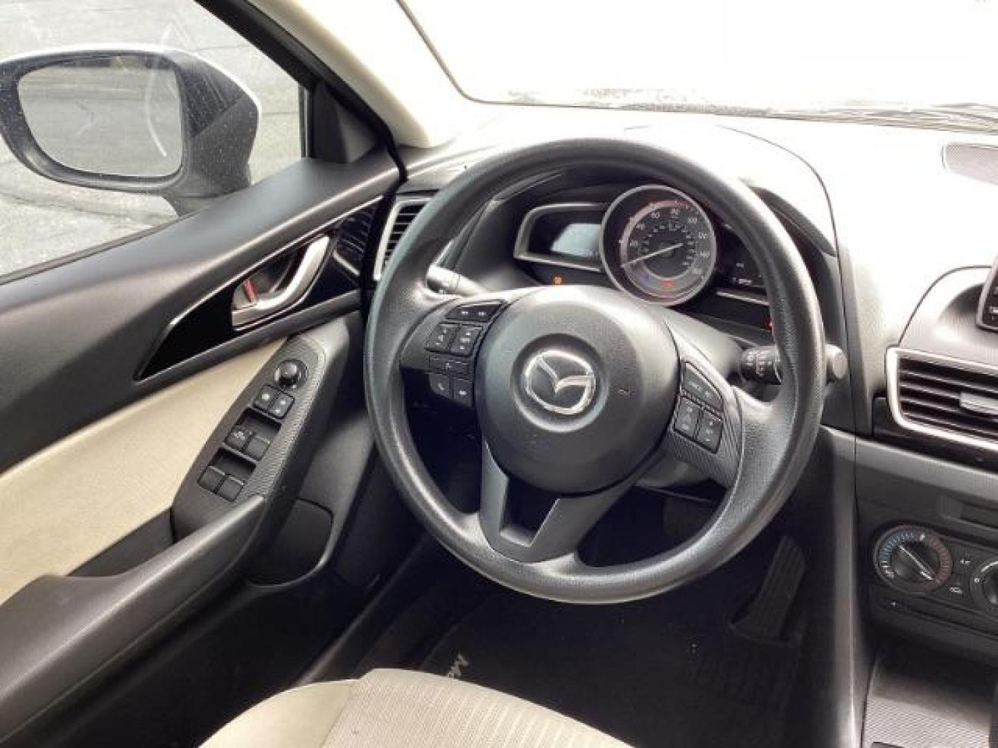 2014 WHITE /Black Mazda MAZDA3 i Sport AT 4-Door (JM1BM1U74E1) with an 2.0L L4 DOHC 16V engine, 6-Speed Automatic transmission, located at 1235 N Woodruff Ave., Idaho Falls, 83401, (208) 523-1053, 43.507172, -112.000488 - Photo#9