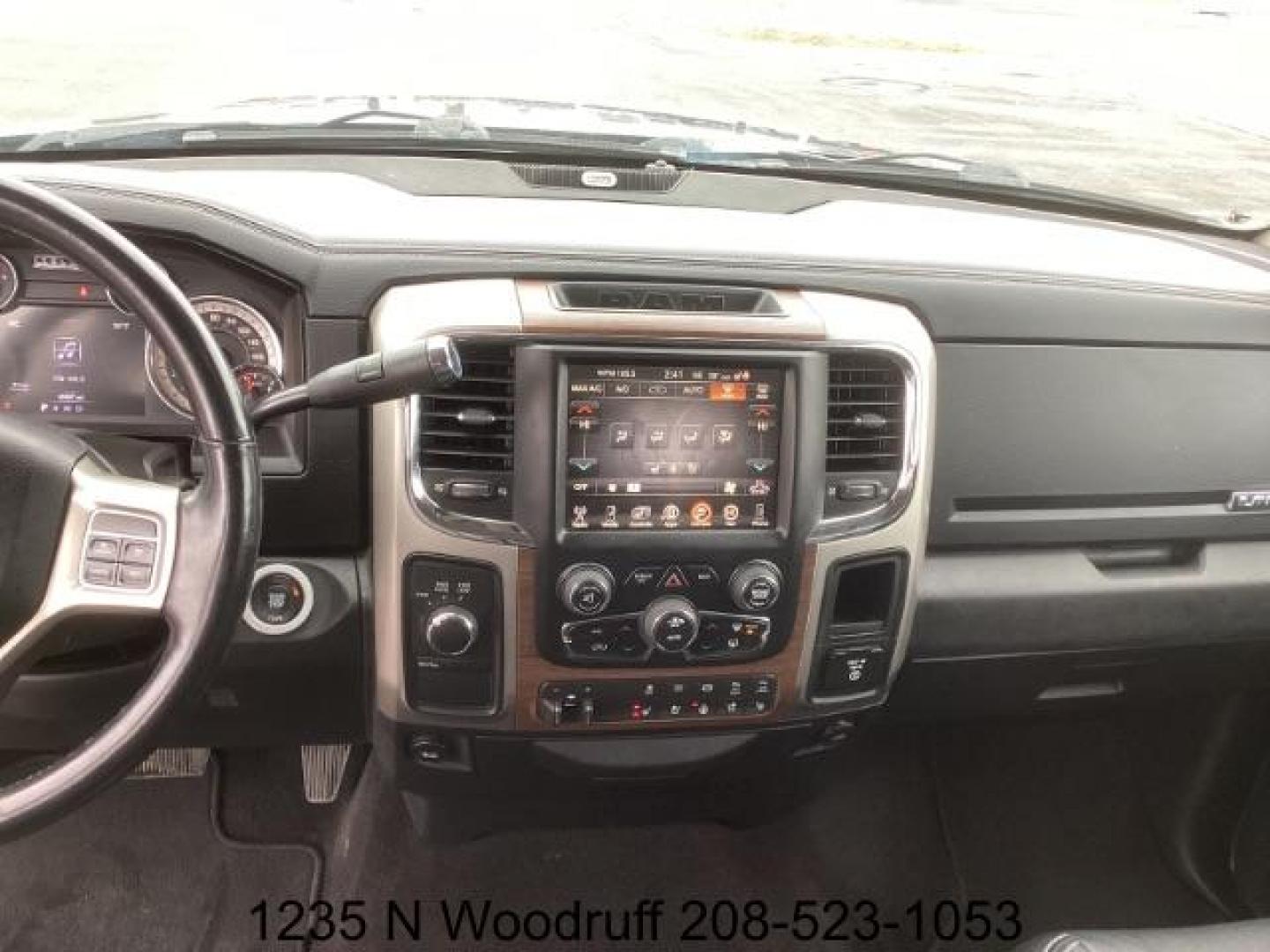 2017 GRAY /Black, leather RAM 2500 Laramie Crew Cab SWB 4WD (3C6UR5FL3HG) with an 6.7L L6 OHV 24V TURBO DIESEL engine, 6-Speed Automatic transmission, located at 1235 N Woodruff Ave., Idaho Falls, 83401, (208) 523-1053, 43.507172, -112.000488 - At Timberline Auto, finding a great deal on your next vehicle is always easy! Our experienced sales staff's goal is to help find you the right vehicle at the right price! Our knowledgeable finance department has options for almost any credit score. We offer extended service contract options to prote - Photo#11