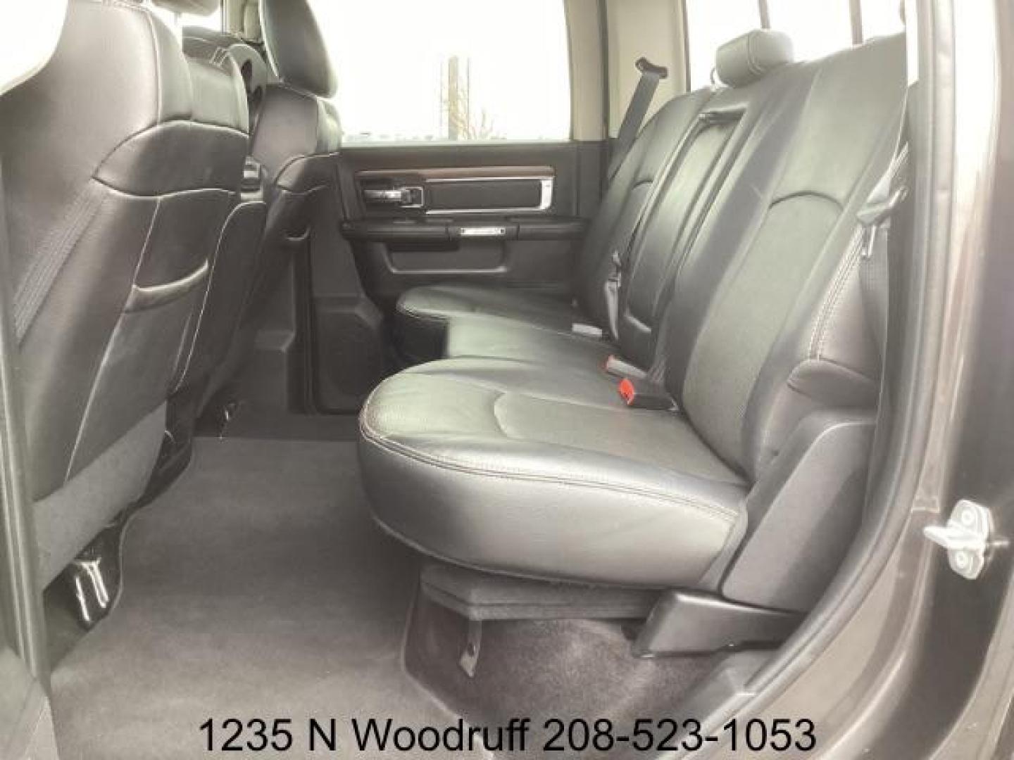 2017 GRAY /Black, leather RAM 2500 Laramie Crew Cab SWB 4WD (3C6UR5FL3HG) with an 6.7L L6 OHV 24V TURBO DIESEL engine, 6-Speed Automatic transmission, located at 1235 N Woodruff Ave., Idaho Falls, 83401, (208) 523-1053, 43.507172, -112.000488 - At Timberline Auto, finding a great deal on your next vehicle is always easy! Our experienced sales staff's goal is to help find you the right vehicle at the right price! Our knowledgeable finance department has options for almost any credit score. We offer extended service contract options to prote - Photo#16