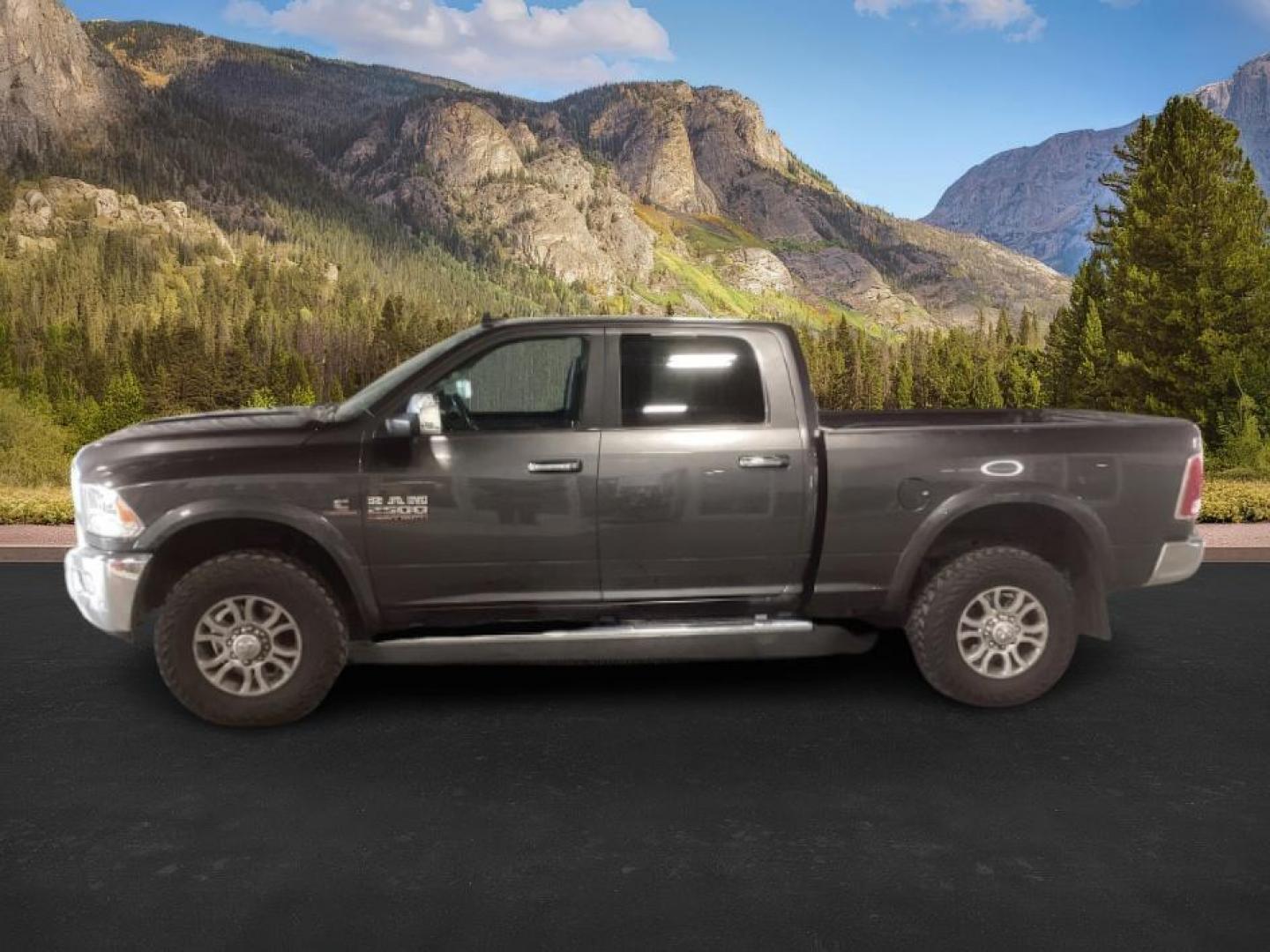 2017 GRAY /Black, leather RAM 2500 Laramie Crew Cab SWB 4WD (3C6UR5FL3HG) with an 6.7L L6 OHV 24V TURBO DIESEL engine, 6-Speed Automatic transmission, located at 1235 N Woodruff Ave., Idaho Falls, 83401, (208) 523-1053, 43.507172, -112.000488 - At Timberline Auto, finding a great deal on your next vehicle is always easy! Our experienced sales staff's goal is to help find you the right vehicle at the right price! Our knowledgeable finance department has options for almost any credit score. We offer extended service contract options to prote - Photo#1