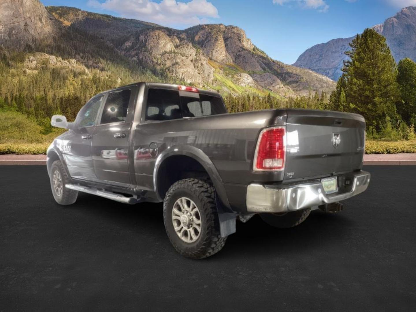 2017 GRAY /Black, leather RAM 2500 Laramie Crew Cab SWB 4WD (3C6UR5FL3HG) with an 6.7L L6 OHV 24V TURBO DIESEL engine, 6-Speed Automatic transmission, located at 1235 N Woodruff Ave., Idaho Falls, 83401, (208) 523-1053, 43.507172, -112.000488 - At Timberline Auto, finding a great deal on your next vehicle is always easy! Our experienced sales staff's goal is to help find you the right vehicle at the right price! Our knowledgeable finance department has options for almost any credit score. We offer extended service contract options to prote - Photo#2