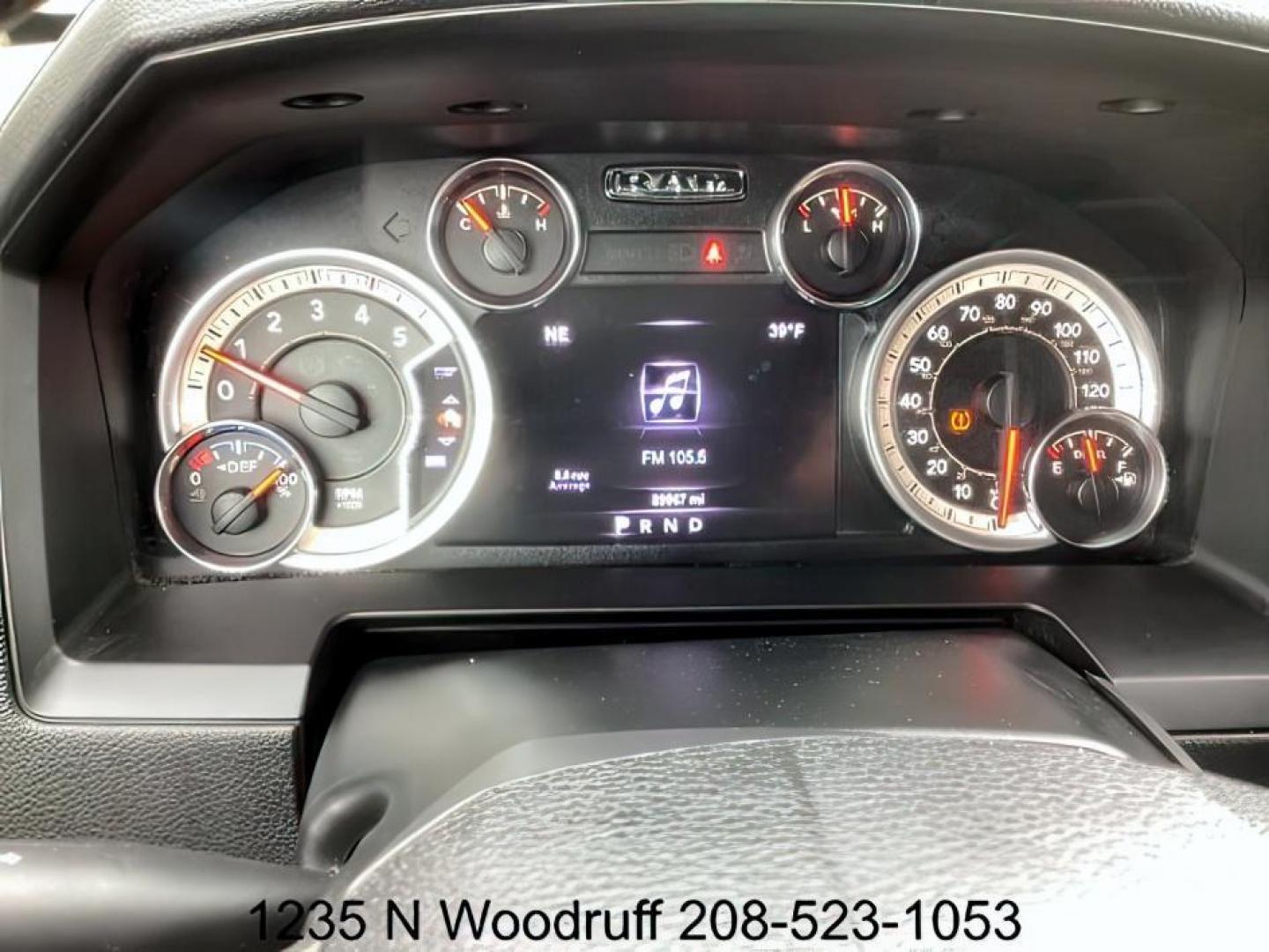 2017 GRAY /Black, leather RAM 2500 Laramie Crew Cab SWB 4WD (3C6UR5FL3HG) with an 6.7L L6 OHV 24V TURBO DIESEL engine, 6-Speed Automatic transmission, located at 1235 N Woodruff Ave., Idaho Falls, 83401, (208) 523-1053, 43.507172, -112.000488 - At Timberline Auto, finding a great deal on your next vehicle is always easy! Our experienced sales staff's goal is to help find you the right vehicle at the right price! Our knowledgeable finance department has options for almost any credit score. We offer extended service contract options to prote - Photo#8