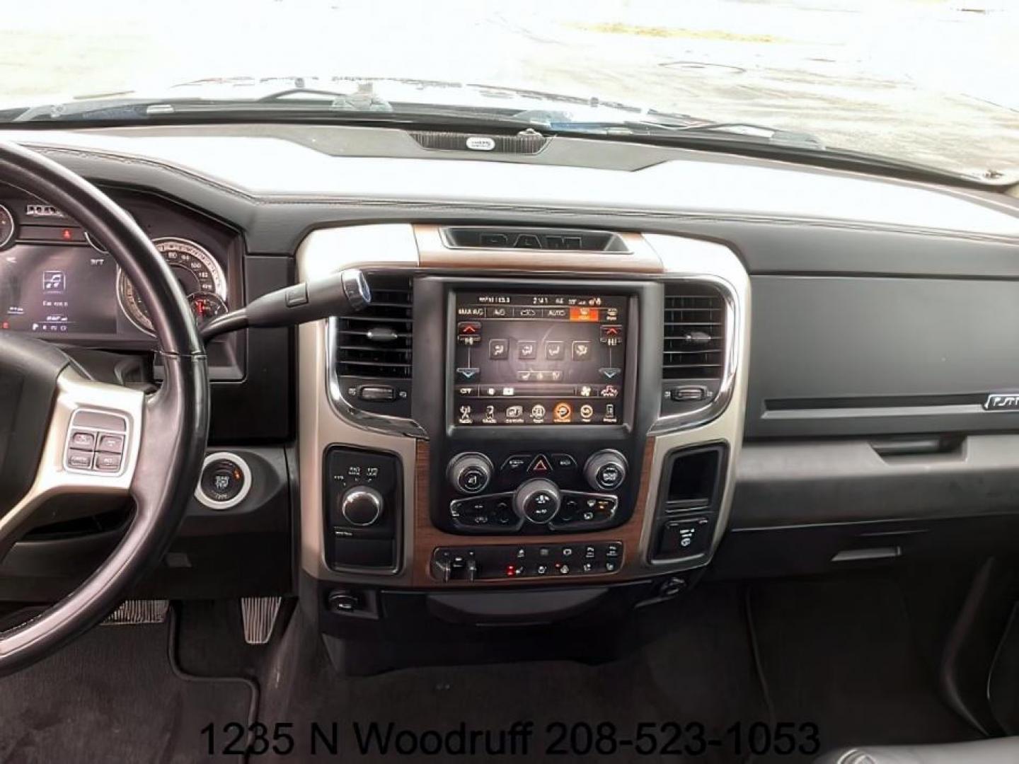2017 GRAY /Black, leather RAM 2500 Laramie Crew Cab SWB 4WD (3C6UR5FL3HG) with an 6.7L L6 OHV 24V TURBO DIESEL engine, 6-Speed Automatic transmission, located at 1235 N Woodruff Ave., Idaho Falls, 83401, (208) 523-1053, 43.507172, -112.000488 - At Timberline Auto, finding a great deal on your next vehicle is always easy! Our experienced sales staff's goal is to help find you the right vehicle at the right price! Our knowledgeable finance department has options for almost any credit score. We offer extended service contract options to prote - Photo#11