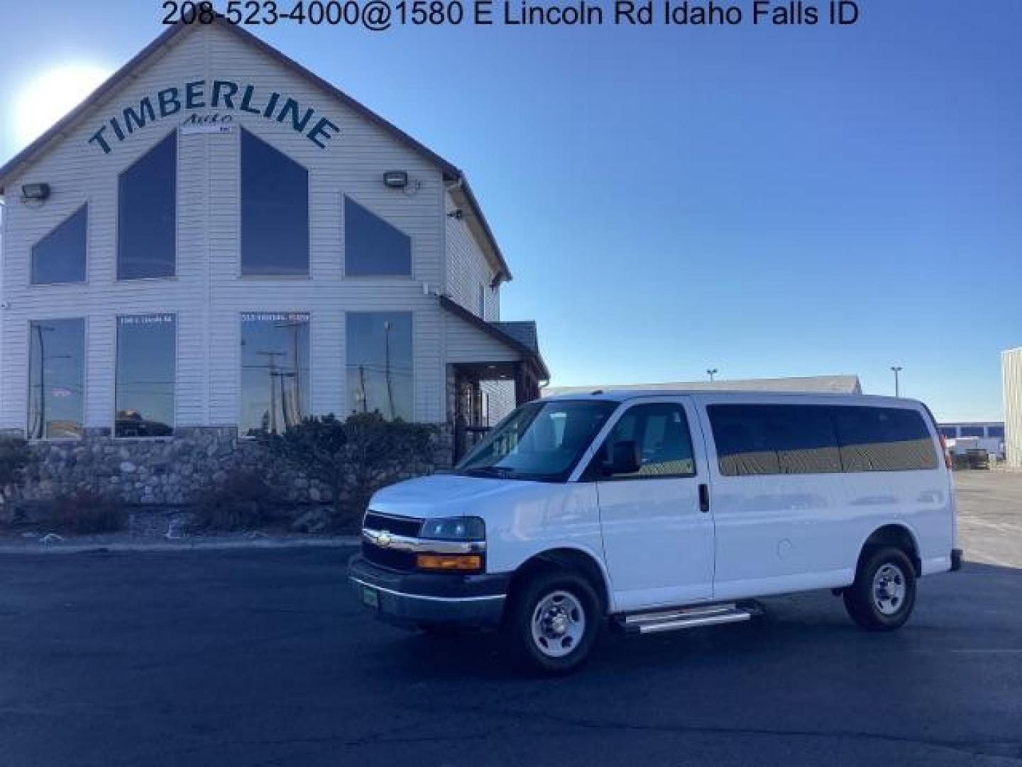 2015 Summit White /Medium Pewter, premium cloth Chevrolet Express 2500 LT (1GBWGRFF6F1) with an 4.8L V8 FFV engine, 6-Speed Automatic transmission, located at 1235 N Woodruff Ave., Idaho Falls, 83401, (208) 523-1053, 43.507172, -112.000488 - Photo#0