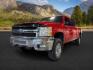 2013 Victory Red /Ebony Leather Interior Chevrolet Silverado 3500HD LTZ Crew Cab 4WD (1GC4K1E80DF) with an 6.6L V8 OHV 32V TURBO DIESEL engine, 6-Speed Automatic transmission, located at 1235 N Woodruff Ave., Idaho Falls, 83401, (208) 523-1053, 43.507172, -112.000488 - At Timberline Auto, finding a great deal on your next vehicle is always easy! Our experienced sales staff's goal is to help find you the right vehicle at the right price! Our knowledgeable finance department has options for almost any credit score. We offer extended service contract options to prote - Photo#0
