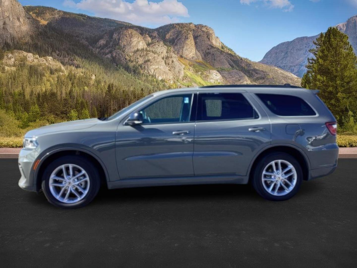 2023 Destroyer Grey Clear Coat /Black Dodge Durango (1C4RDJDG9PC) with an 36L V6 DOHC 24V engine, Automatic transmission, located at 1175 N Woodruff Ave, Idaho Falls, ID, 83401, 43.506901, -111.999657 - At Timberline Auto, finding a great deal on your next vehicle is always easy! Our experienced sales staff's goal is to help find you the right vehicle at the right price! Our knowledgeable finance department has options for almost any credit score. We offer extended service contract options to prote - Photo#2