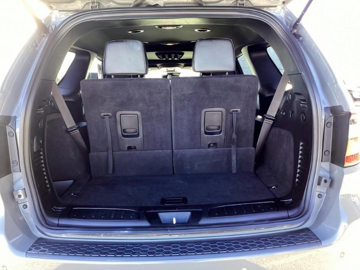 2023 Destroyer Grey Clear Coat /Black Dodge Durango (1C4RDJDG9PC) with an 36L V6 DOHC 24V engine, Automatic transmission, located at 1175 N Woodruff Ave, Idaho Falls, ID, 83401, 43.506901, -111.999657 - At Timberline Auto, finding a great deal on your next vehicle is always easy! Our experienced sales staff's goal is to help find you the right vehicle at the right price! Our knowledgeable finance department has options for almost any credit score. We offer extended service contract options to prote - Photo#34