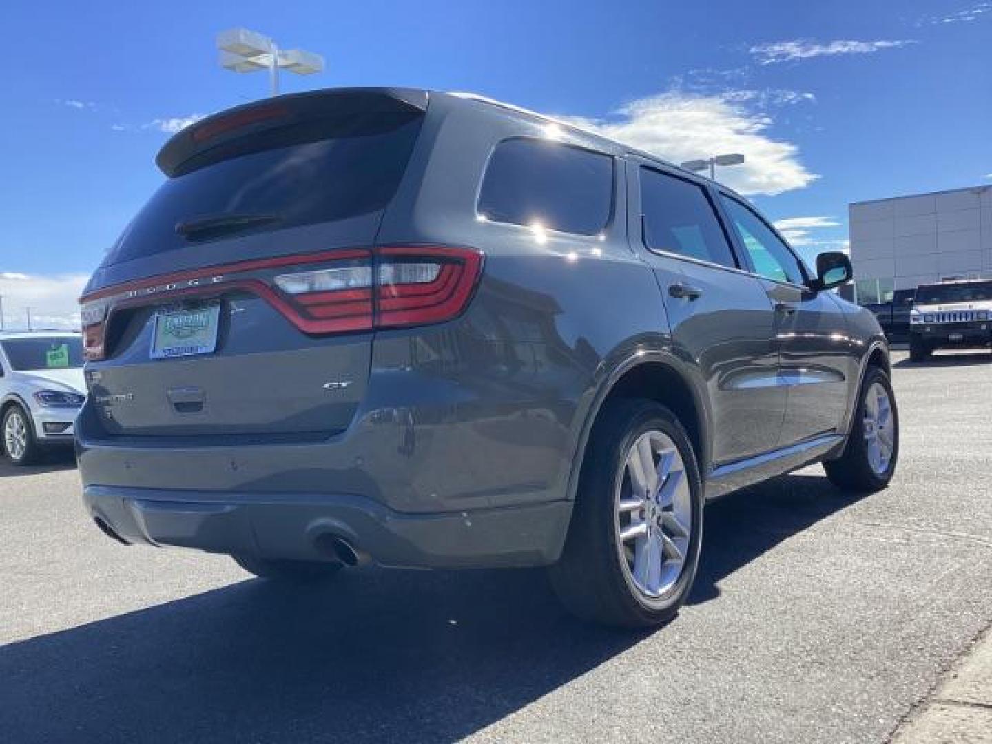 2023 Destroyer Grey Clear Coat /Black Dodge Durango GT Plus AWD (1C4RDJDG9PC) with an 3.6L V6 DOHC 24V engine, 8-Speed Automatic transmission, located at 1235 N Woodruff Ave., Idaho Falls, 83401, (208) 523-1053, 43.507172, -112.000488 - At Timberline Auto, finding a great deal on your next vehicle is always easy! Our experienced sales staff's goal is to help find you the right vehicle at the right price! Our knowledgeable finance department has options for almost any credit score. We offer extended service contract options to prote - Photo#5