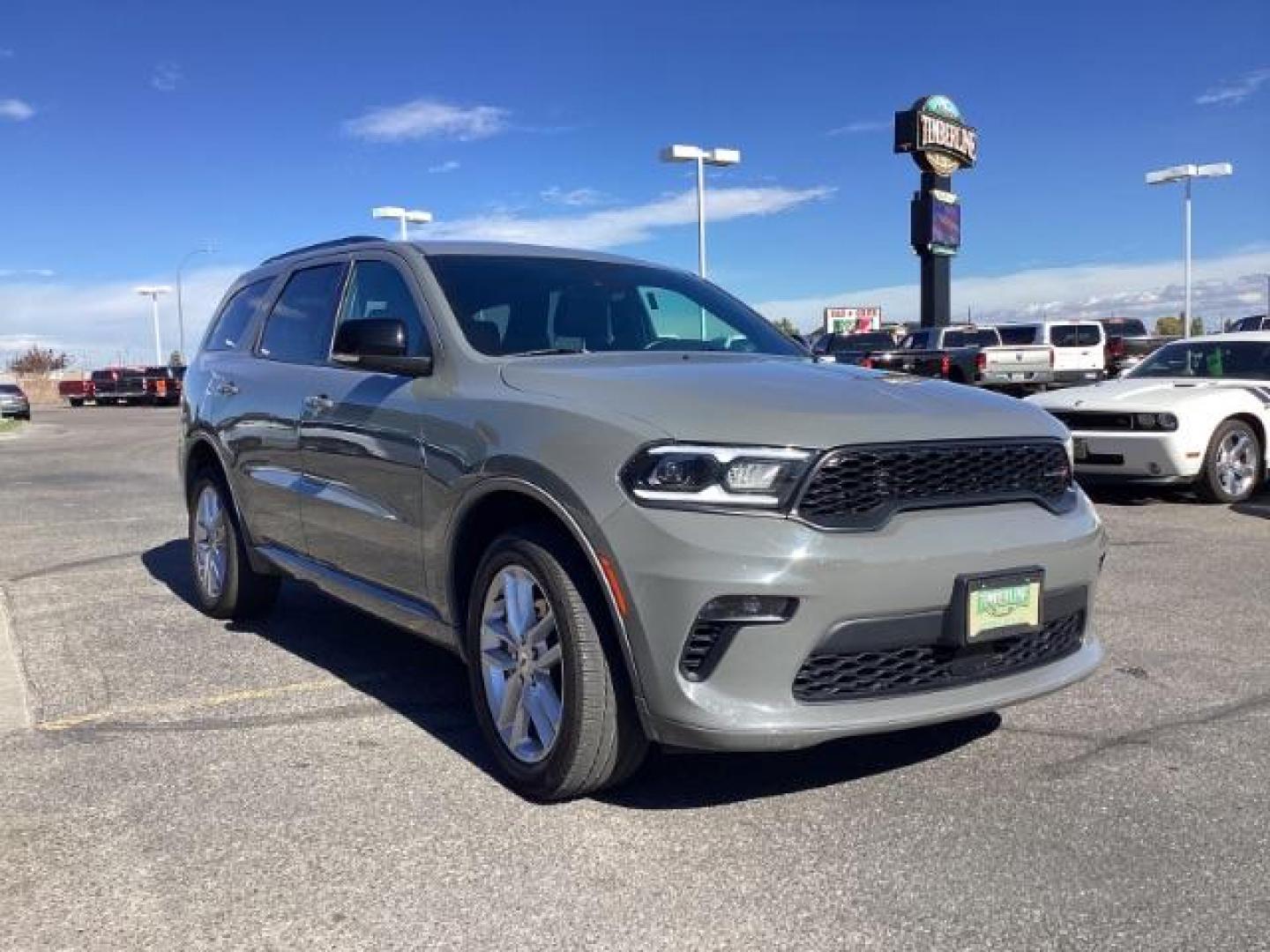2023 Destroyer Grey Clear Coat /Black Dodge Durango GT Plus AWD (1C4RDJDG9PC) with an 3.6L V6 DOHC 24V engine, 8-Speed Automatic transmission, located at 1235 N Woodruff Ave., Idaho Falls, 83401, (208) 523-1053, 43.507172, -112.000488 - At Timberline Auto, finding a great deal on your next vehicle is always easy! Our experienced sales staff's goal is to help find you the right vehicle at the right price! Our knowledgeable finance department has options for almost any credit score. We offer extended service contract options to prote - Photo#7