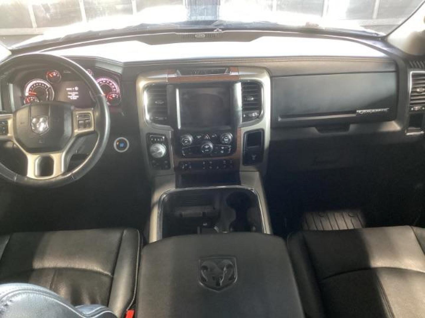 2018 GRAY /Black, leather RAM 1500 Laramie Crew Cab SWB 4WD (1C6RR7NT7JS) with an 5.7L V8 OHV 16V engine, 8-Speed Automatic transmission, located at 1235 N Woodruff Ave., Idaho Falls, 83401, (208) 523-1053, 43.507172, -112.000488 - Photo#23
