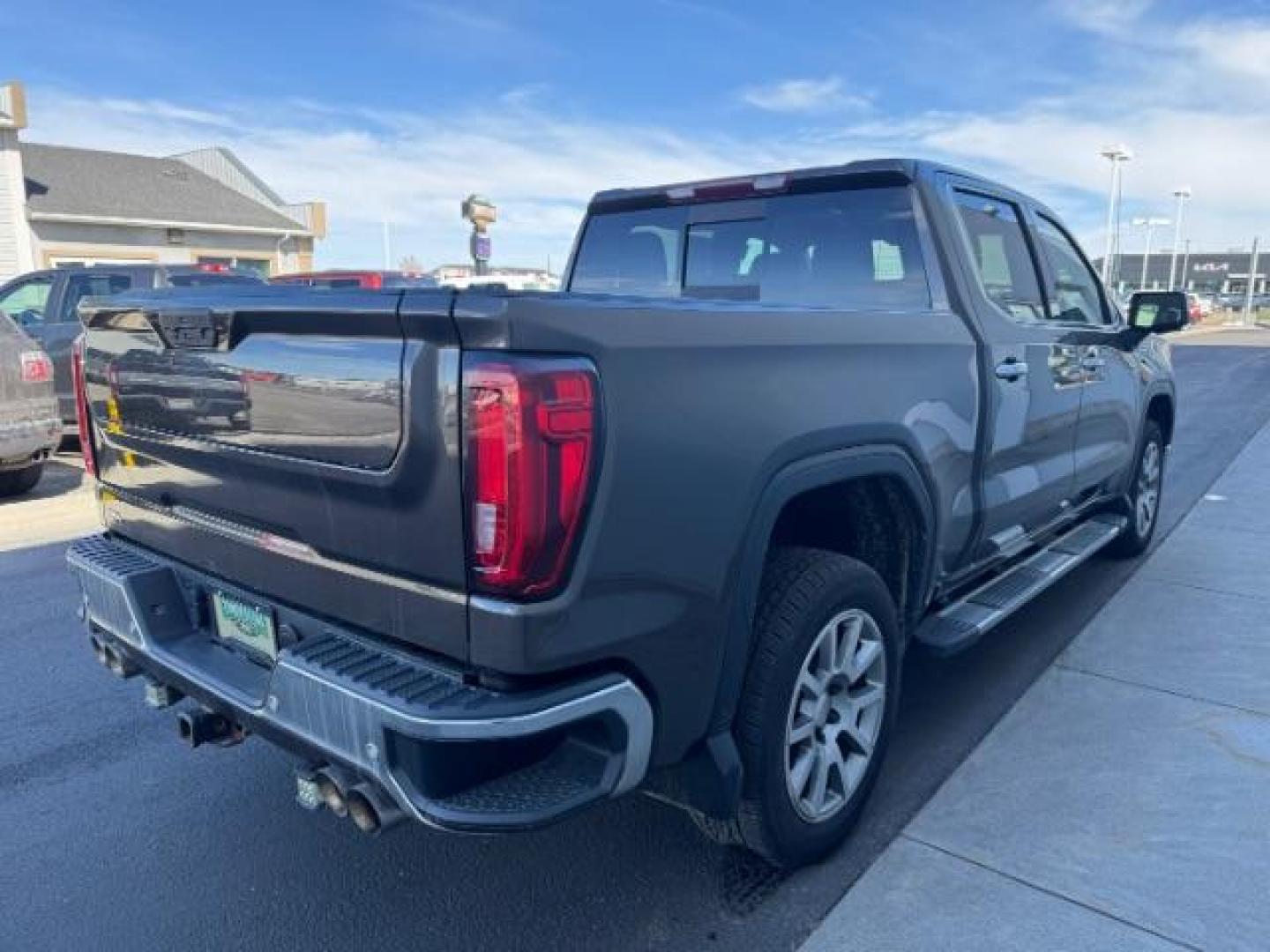2019 GRAY /Jet Black, leather GMC Sierra 1500 SLT Crew Cab Short Box 4WD (1GTU9DED6KZ) with an 5.3L V8 OHV 16V engine, 6-Speed Automatic transmission, located at 1235 N Woodruff Ave., Idaho Falls, 83401, (208) 523-1053, 43.507172, -112.000488 - Photo#4