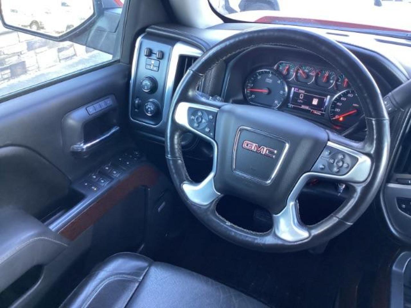 2017 Cardinal Red /Jet Black, leather GMC Sierra 1500 SLT Crew Cab Short Box 4WD (3GTU2NEC1HG) with an 5.3L V8 OHV 16V engine, 6-Speed Automatic transmission, located at 1235 N Woodruff Ave., Idaho Falls, 83401, (208) 523-1053, 43.507172, -112.000488 - At Timberline Auto, finding a great deal on your next vehicle is always easy! Our experienced sales staff's goal is to help find you the right vehicle at the right price! Our knowledgeable finance department has options for almost any credit score. We offer extended service contract options to prote - Photo#12