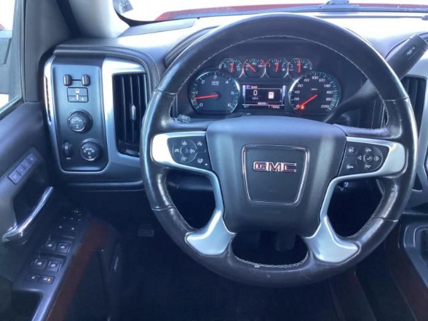 2017 Cardinal Red /Jet Black, leather GMC Sierra 1500 SLT Crew Cab Short Box 4WD (3GTU2NEC1HG) with an 5.3L V8 OHV 16V engine, 6-Speed Automatic transmission, located at 1235 N Woodruff Ave., Idaho Falls, 83401, (208) 523-1053, 43.507172, -112.000488 - At Timberline Auto, finding a great deal on your next vehicle is always easy! Our experienced sales staff's goal is to help find you the right vehicle at the right price! Our knowledgeable finance department has options for almost any credit score. We offer extended service contract options to prote - Photo#13