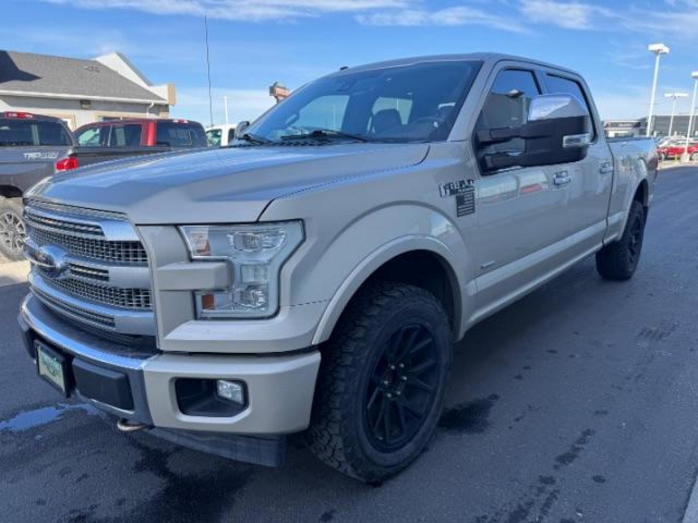 2017 White Gold /Brunello, premium leather Ford F-150 Platinum SuperCrew 6.5-ft. Bed 4WD (1FTFW1EGXHF) with an 3.5 V6 engine, 6-Speed Automatic transmission, located at 1235 N Woodruff Ave., Idaho Falls, 83401, (208) 523-1053, 43.507172, -112.000488 - At Timberline Auto, finding a great deal on your next vehicle is always easy! Our experienced sales staff's goal is to help find you the right vehicle at the right price! Our knowledgeable finance department has options for almost any credit score. We offer extended service contract options to prote - Photo#0