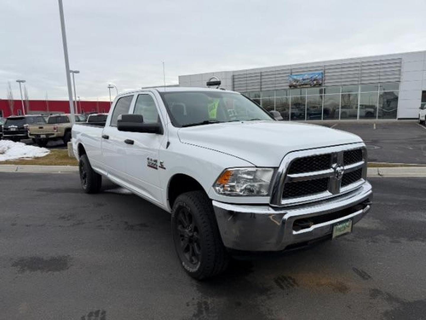 2018 WHITE /Black/Diesel Gray, cloth RAM 3500 Tradesman Crew Cab 4WD (3C63R3GL0JG) with an 6.7L L6 OHV 24V TURBO DIESEL engine, 6-Speed Automatic transmission, located at 1235 N Woodruff Ave., Idaho Falls, 83401, (208) 523-1053, 43.507172, -112.000488 - At Timberline Auto, finding a great deal on your next vehicle is always easy! Our experienced sales staff's goal is to help find you the right vehicle at the right price! Our knowledgeable finance department has options for almost any credit score. We offer extended service contract options to prote - Photo#6