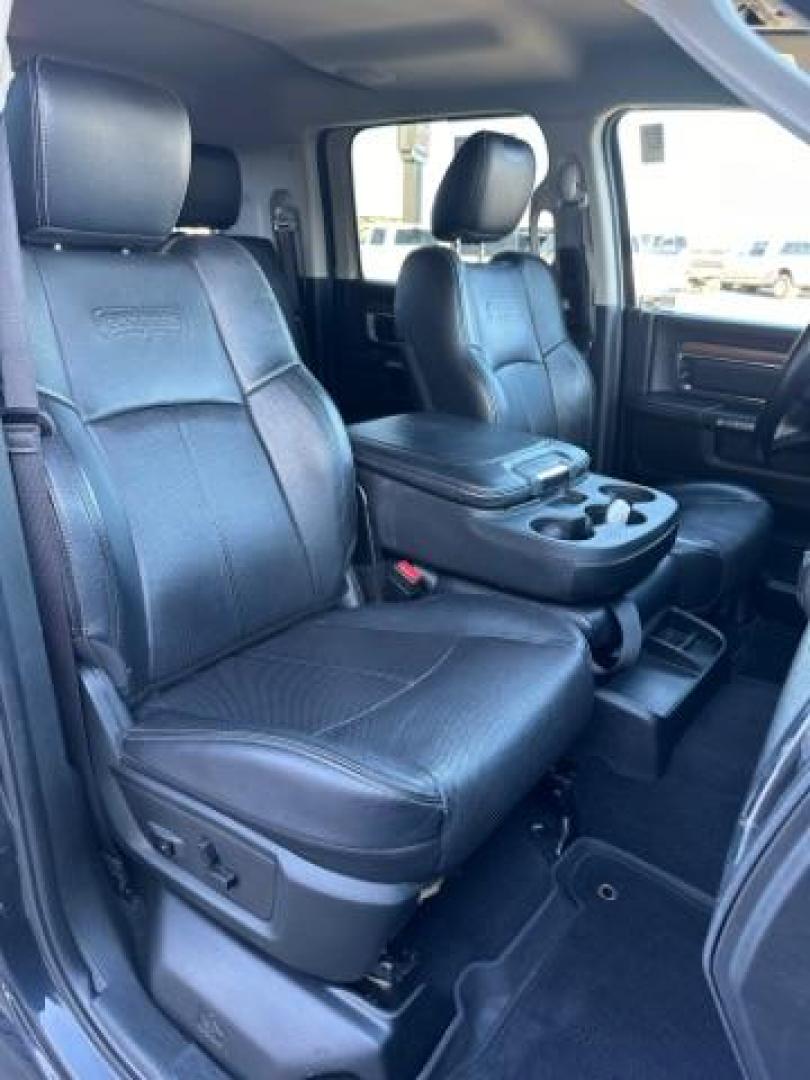 2018 GRAY /Black, leather RAM 2500 Laramie Mega Cab 4WD (3C6UR5NL2JG) with an 6.7L L6 OHV 24V TURBO DIESEL engine, 6-Speed Automatic transmission, located at 1235 N Woodruff Ave., Idaho Falls, 83401, (208) 523-1053, 43.507172, -112.000488 - At Timberline Auto, finding a great deal on your next vehicle is always easy! Our experienced sales staff's goal is to help find you the right vehicle at the right price! Our knowledgeable finance department has options for almost any credit score. We offer extended service contract options to prote - Photo#18