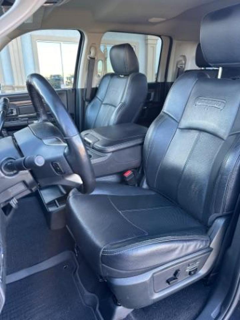 2018 GRAY /Black, leather RAM 2500 Laramie Mega Cab 4WD (3C6UR5NL2JG) with an 6.7L L6 OHV 24V TURBO DIESEL engine, 6-Speed Automatic transmission, located at 1235 N Woodruff Ave., Idaho Falls, 83401, (208) 523-1053, 43.507172, -112.000488 - At Timberline Auto, finding a great deal on your next vehicle is always easy! Our experienced sales staff's goal is to help find you the right vehicle at the right price! Our knowledgeable finance department has options for almost any credit score. We offer extended service contract options to prote - Photo#14