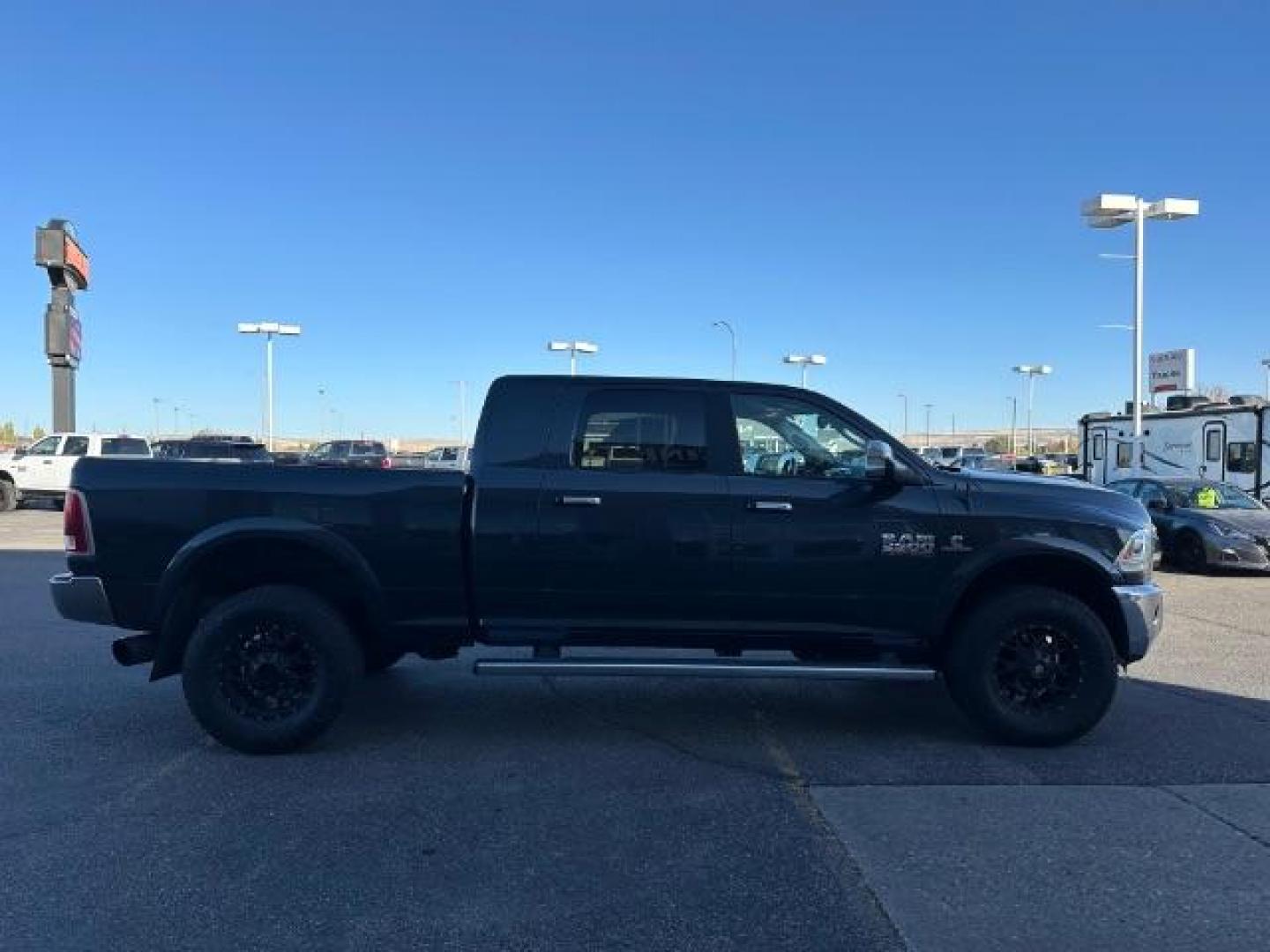 2018 GRAY /Black, leather RAM 2500 Laramie Mega Cab 4WD (3C6UR5NL2JG) with an 6.7L L6 OHV 24V TURBO DIESEL engine, 6-Speed Automatic transmission, located at 1235 N Woodruff Ave., Idaho Falls, 83401, (208) 523-1053, 43.507172, -112.000488 - At Timberline Auto, finding a great deal on your next vehicle is always easy! Our experienced sales staff's goal is to help find you the right vehicle at the right price! Our knowledgeable finance department has options for almost any credit score. We offer extended service contract options to prote - Photo#6