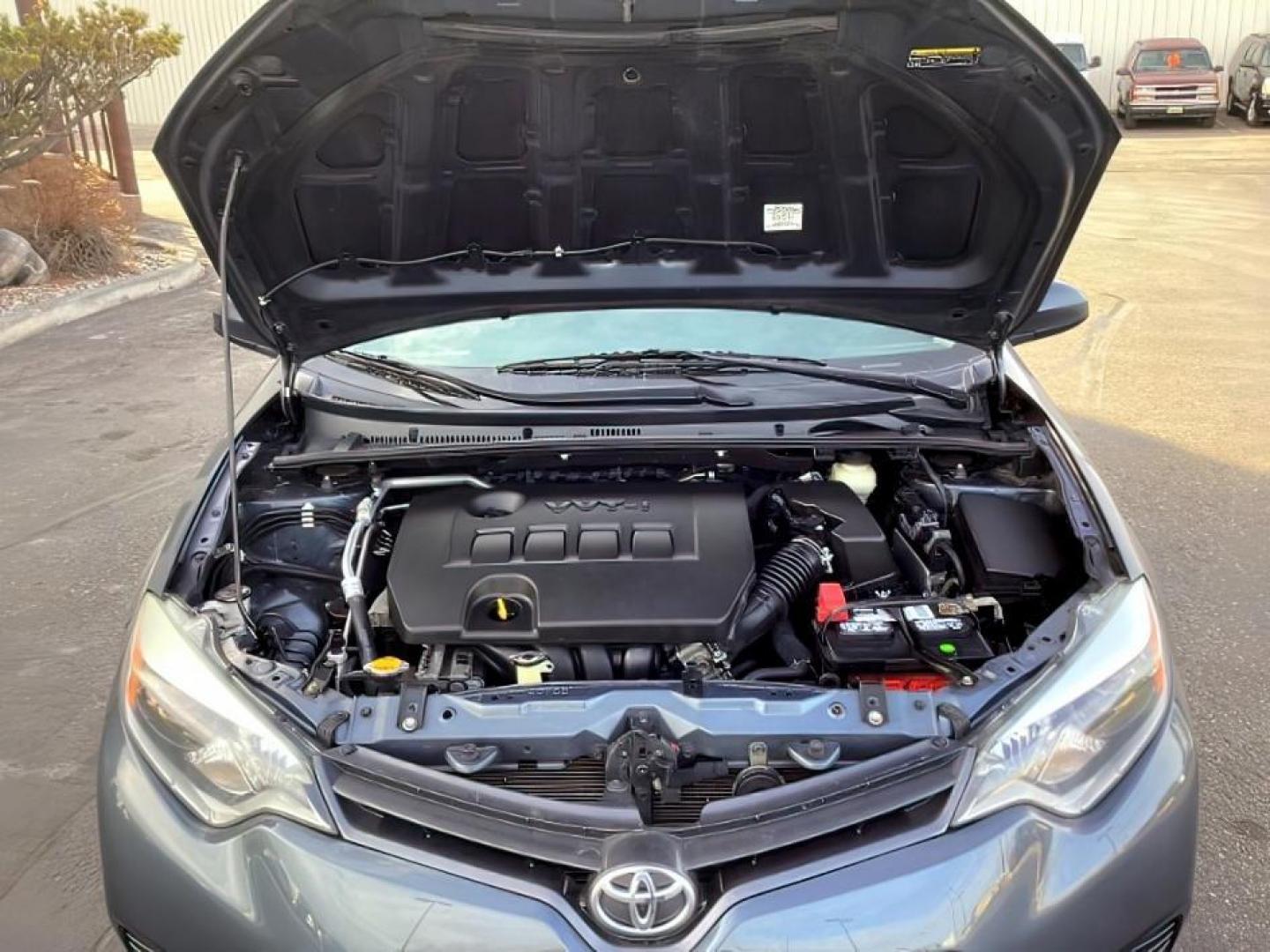 2016 Slate Metallic /Ash Fabric, cloth Toyota Corolla LE CVT (2T1BURHE7GC) with an 1.8L L4 DOHC 16V engine, Continuously Variable Transmission transmission, located at 1235 N Woodruff Ave., Idaho Falls, 83401, (208) 523-1053, 43.507172, -112.000488 - At Timberline Auto, finding a great deal on your next vehicle is always easy! Our experienced sales staff's goal is to help find you the right vehicle at the right price! Our knowledgeable finance department has options for almost any credit score. We offer extended service contract options to prote - Photo#9