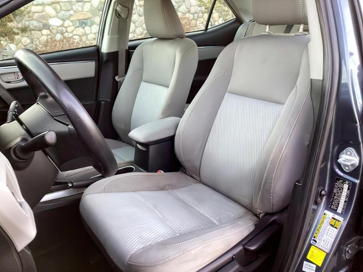 2016 Slate Metallic /Ash Fabric, cloth Toyota Corolla LE CVT (2T1BURHE7GC) with an 1.8L L4 DOHC 16V engine, Continuously Variable Transmission transmission, located at 1235 N Woodruff Ave., Idaho Falls, 83401, (208) 523-1053, 43.507172, -112.000488 - At Timberline Auto, finding a great deal on your next vehicle is always easy! Our experienced sales staff's goal is to help find you the right vehicle at the right price! Our knowledgeable finance department has options for almost any credit score. We offer extended service contract options to prote - Photo#13