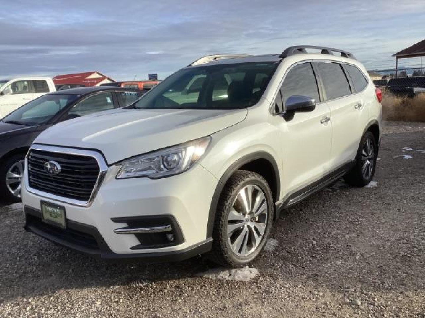 2019 Crystal White Pearl /Java Brown, leather Subaru Ascent Touring 7-Passenger (4S4WMARD6K3) with an 2.4L L4 DOHC 16V engine, Continuously Variable Transmission transmission, located at 1235 N Woodruff Ave., Idaho Falls, 83401, (208) 523-1053, 43.507172, -112.000488 - Photo#0