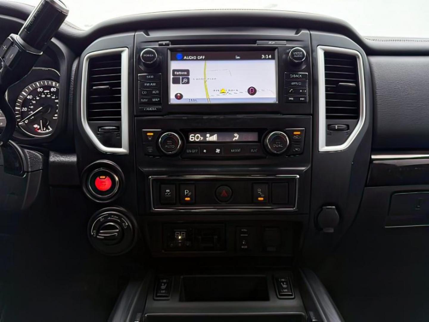 2018 BLACK /Black, leather Nissan Titan XD SL Midnight Edition 4x4 (1N6BA1F4XJN) with an 5.0L V8 DOHC 32V DIESEL engine, 6-Speed Automatic transmission, located at 1235 N Woodruff Ave., Idaho Falls, 83401, (208) 523-1053, 43.507172, -112.000488 - At Timberline Auto, finding a great deal on your next vehicle is always easy! Our experienced sales staff's goal is to help find you the right vehicle at the right price! Our knowledgeable finance department has options for almost any credit score. We offer extended service contract options to prote - Photo#18