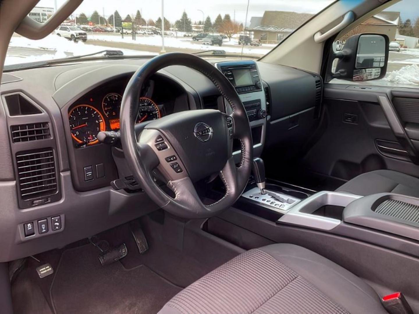 2014 Venetian Ruby /Charcoal II Nissan Titan PRO-4X Crew Cab 4WD SWB (1N6AA0ECXEN) with an 5.6L V8 DOHC 32V engine, 5-Speed Automatic transmission, located at 1235 N Woodruff Ave., Idaho Falls, 83401, (208) 523-1053, 43.507172, -112.000488 - At Timberline Auto, finding a great deal on your next vehicle is always easy! Our experienced sales staff's goal is to help find you the right vehicle at the right price! Our knowledgeable finance department has options for almost any credit score. We offer extended service contract options to prote - Photo#13