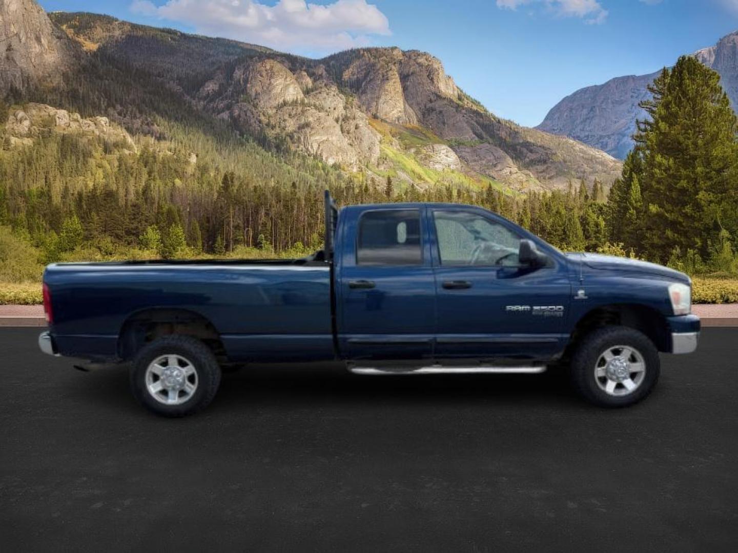 2006 BLUE /Medium Slate Gray Cloth Interior Dodge Ram 3500 SLT Quad Cab Long Bed 4WD (3D7LX38C96G) with an 5.9L L6 OHV 24V TURBO DIESEL engine, 6-Speed Manual transmission, located at 1235 N Woodruff Ave., Idaho Falls, 83401, (208) 523-1053, 43.507172, -112.000488 - At Timberline Auto, finding a great deal on your next vehicle is always easy! Our experienced sales staff's goal is to help find you the right vehicle at the right price! Our knowledgeable finance department has options for almost any credit score. We offer extended service contract options to prote - Photo#6