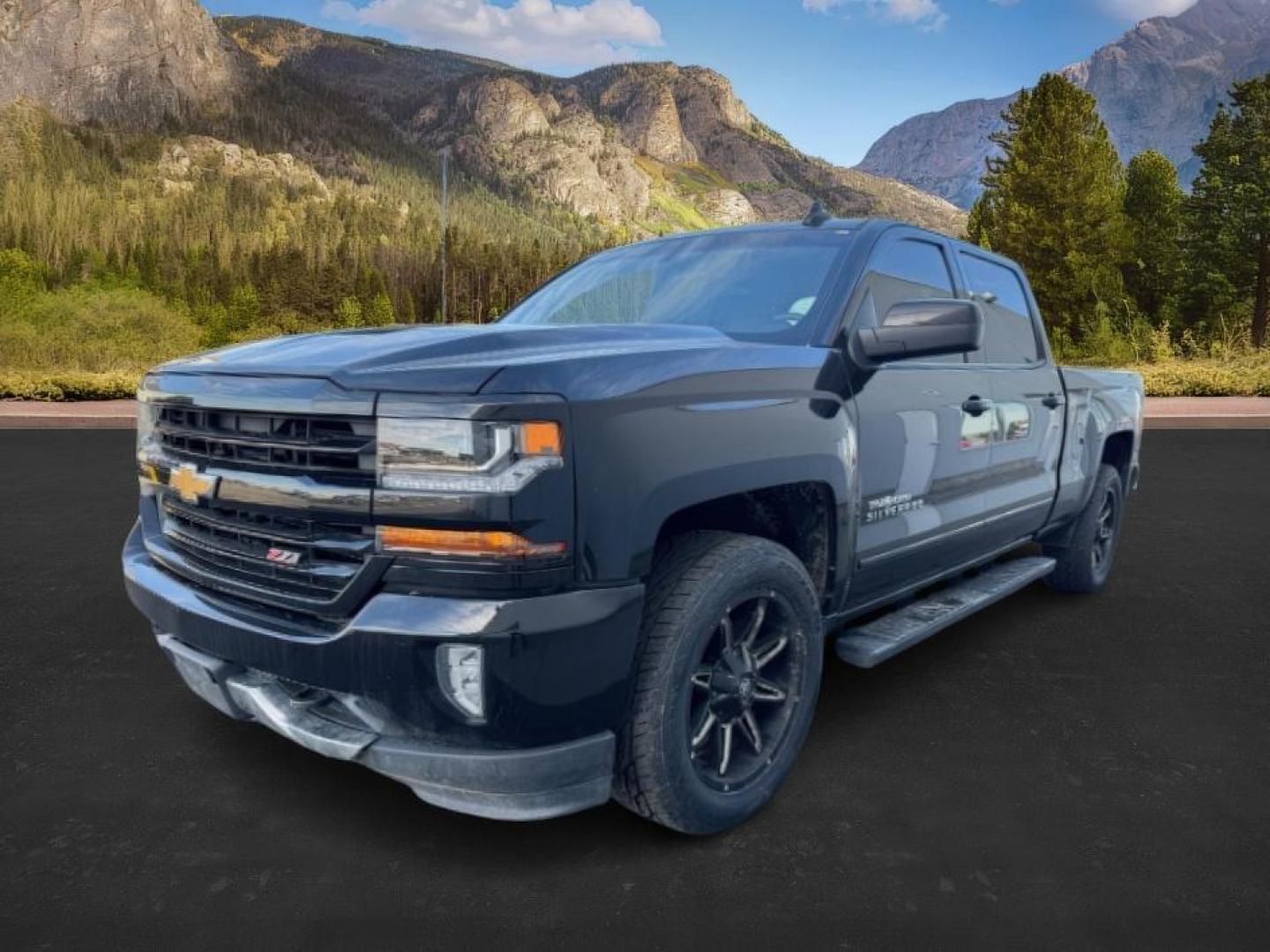 2018 Black /Jet Black, cloth Chevrolet Silverado 1500 LT Crew Cab 4WD (1GCUKREC0JF) with an 5.3L V8 OHV 16V engine, 6-Speed Automatic transmission, located at 1235 N Woodruff Ave., Idaho Falls, 83401, (208) 523-1053, 43.507172, -112.000488 - At Timberline Auto, finding a great deal on your next vehicle is always easy! Our experienced sales staff's goal is to help find you the right vehicle at the right price! Our knowledgeable finance department has options for almost any credit score. We offer extended service contract options to prote - Photo#0
