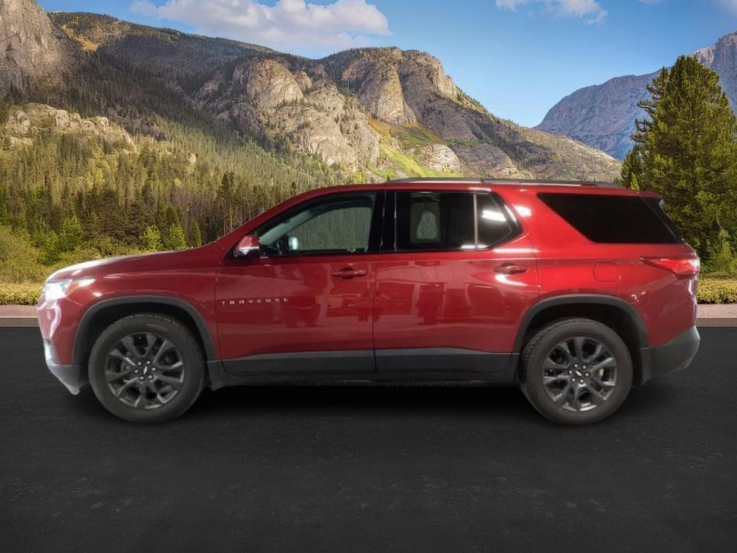 2019 Cajun Red Tintcoat /Jet Black, leather Chevrolet Traverse Premier AWD (1GNEVJKW6KJ) with an 3.6L V6 DOHC 24V engine, 9-Speed Automatic transmission, located at 1235 N Woodruff Ave., Idaho Falls, 83401, (208) 523-1053, 43.507172, -112.000488 - At Timberline Auto, finding a great deal on your next vehicle is always easy! Our experienced sales staff's goal is to help find you the right vehicle at the right price! Our knowledgeable finance department has options for almost any credit score. We offer extended service contract options to prote - Photo#1