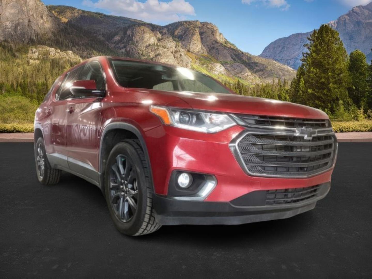 2019 Cajun Red Tintcoat /Jet Black, leather Chevrolet Traverse Premier AWD (1GNEVJKW6KJ) with an 3.6L V6 DOHC 24V engine, 9-Speed Automatic transmission, located at 1235 N Woodruff Ave., Idaho Falls, 83401, (208) 523-1053, 43.507172, -112.000488 - At Timberline Auto, finding a great deal on your next vehicle is always easy! Our experienced sales staff's goal is to help find you the right vehicle at the right price! Our knowledgeable finance department has options for almost any credit score. We offer extended service contract options to prote - Photo#5