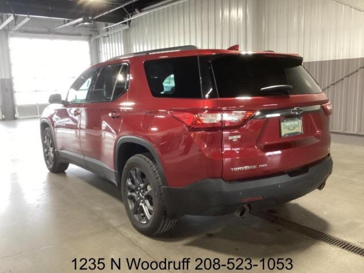 2019 Cajun Red Tintcoat /Jet Black, leather Chevrolet Traverse Premier AWD (1GNEVJKW6KJ) with an 3.6L V6 DOHC 24V engine, 9-Speed Automatic transmission, located at 1235 N Woodruff Ave., Idaho Falls, 83401, (208) 523-1053, 43.507172, -112.000488 - At Timberline Auto, finding a great deal on your next vehicle is always easy! Our experienced sales staff's goal is to help find you the right vehicle at the right price! Our knowledgeable finance department has options for almost any credit score. We offer extended service contract options to prote - Photo#2