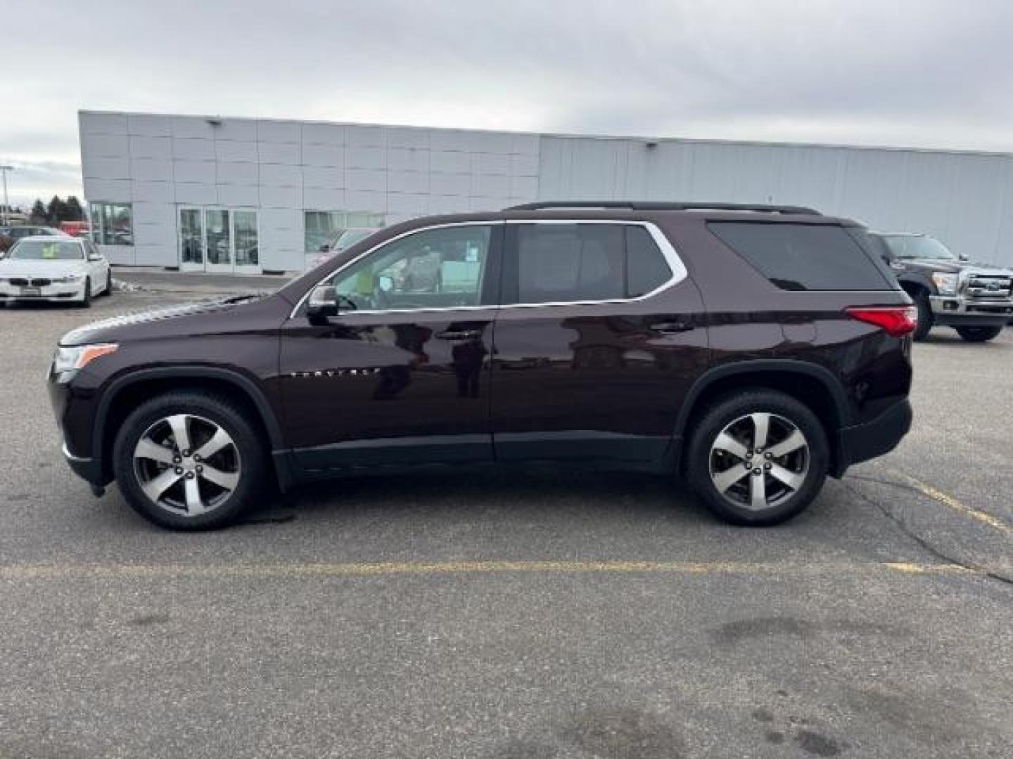 2020 Black Cherry Metallic /Jet Black, leather Chevrolet Traverse LT Feather AWD (1GNEVHKW8LJ) with an 3.6L V6 DOHC 24V engine, 9-Speed Automatic transmission, located at 1235 N Woodruff Ave., Idaho Falls, 83401, (208) 523-1053, 43.507172, -112.000488 - At Timberline Auto, finding a great deal on your next vehicle is always easy! Our experienced sales staff's goal is to help find you the right vehicle at the right price! Our knowledgeable finance department has options for almost any credit score. We offer extended service contract options to prote - Photo#2