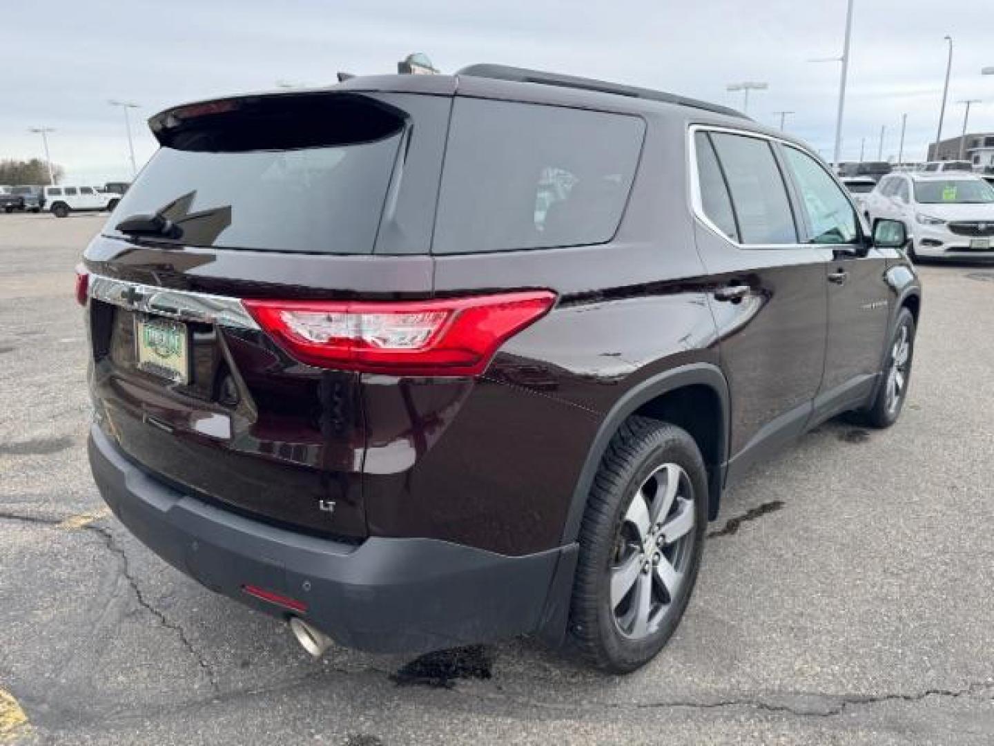 2020 Black Cherry Metallic /Jet Black, leather Chevrolet Traverse LT Feather AWD (1GNEVHKW8LJ) with an 3.6L V6 DOHC 24V engine, 9-Speed Automatic transmission, located at 1235 N Woodruff Ave., Idaho Falls, 83401, (208) 523-1053, 43.507172, -112.000488 - At Timberline Auto, finding a great deal on your next vehicle is always easy! Our experienced sales staff's goal is to help find you the right vehicle at the right price! Our knowledgeable finance department has options for almost any credit score. We offer extended service contract options to prote - Photo#4