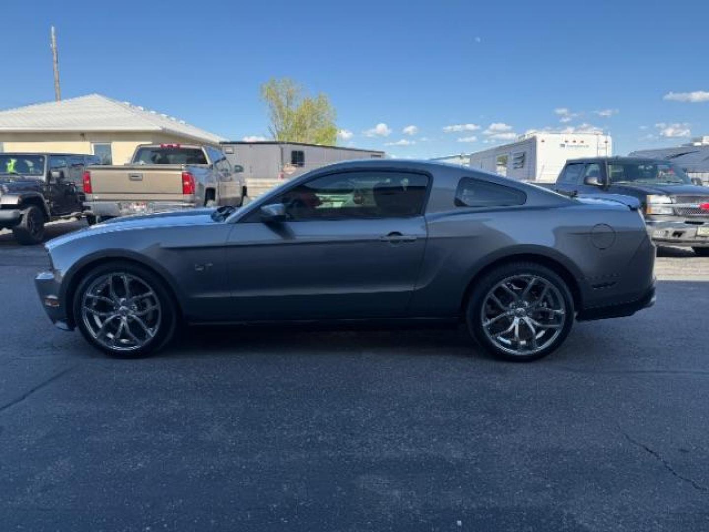 2010 Brilliant Silver Metallic /Charcoal Black Cloth Interior Ford Mustang GT Coupe (1ZVBP8CH1A5) with an 4.6L V8 SOHC 24V engine, 5-Speed Automatic transmission, located at 1235 N Woodruff Ave., Idaho Falls, 83401, (208) 523-1053, 43.507172, -112.000488 - At Timberline Auto, finding a great deal on your next vehicle is always easy! Our experienced sales staff's goal is to help find you the right vehicle at the right price! Our knowledgeable finance department has options for almost any credit score. We offer extended service contract options to prote - Photo#1