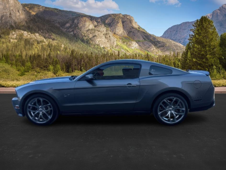 2010 GRAY /Charcoal Black Cloth Interior Ford Mustang GT Coupe (1ZVBP8CH1A5) with an 4.6L V8 SOHC 24V engine, 5-Speed Automatic transmission, located at 1235 N Woodruff Ave., Idaho Falls, 83401, (208) 523-1053, 43.507172, -112.000488 - At Timberline Auto, finding a great deal on your next vehicle is always easy! Our experienced sales staff's goal is to help find you the right vehicle at the right price! Our knowledgeable finance department has options for almost any credit score. We offer extended service contract options to prote- Photo#1