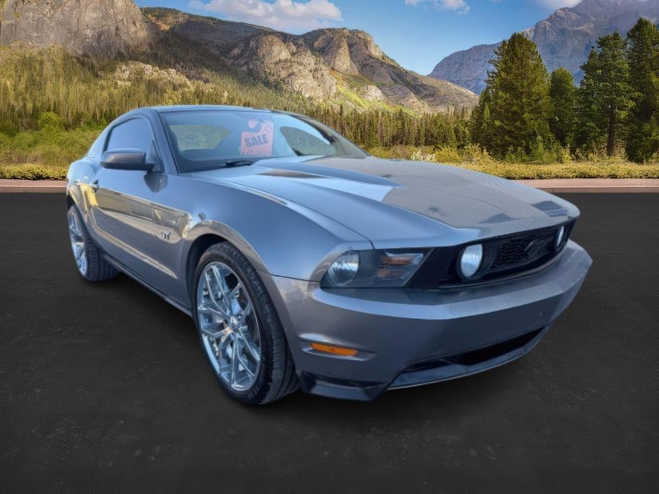 2010 GRAY /Charcoal Black Cloth Interior Ford Mustang GT Coupe (1ZVBP8CH1A5) with an 4.6L V8 SOHC 24V engine, 5-Speed Automatic transmission, located at 1235 N Woodruff Ave., Idaho Falls, 83401, (208) 523-1053, 43.507172, -112.000488 - At Timberline Auto, finding a great deal on your next vehicle is always easy! Our experienced sales staff's goal is to help find you the right vehicle at the right price! Our knowledgeable finance department has options for almost any credit score. We offer extended service contract options to prote- Photo#5