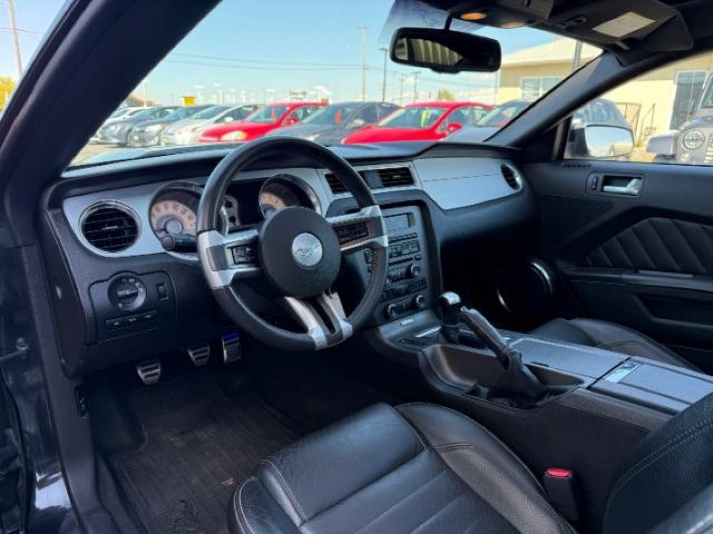 2010 BLACK /LEATHER Ford Mustang GT (1ZVBP8CH6A5) with an 4.6L V8 SOHC 24V engine, MANUAL transmission, located at 1235 N Woodruff Ave., Idaho Falls, 83401, (208) 523-1053, 43.507172, -112.000488 - Photo#11