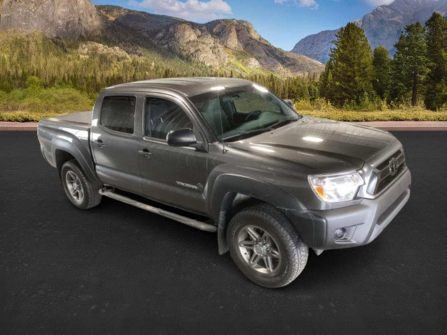 2013 GRAY /Graphite Cloth Interior Toyota Tacoma Double Cab V6 Auto 4WD (5TFLU4EN6DX) with an 4.0L V6 DOHC 24V engine, 5-Speed Automatic transmission, located at 1235 N Woodruff Ave., Idaho Falls, 83401, (208) 523-1053, 43.507172, -112.000488 - At Timberline Auto, finding a great deal on your next vehicle is always easy! Our experienced sales staff's goal is to help find you the right vehicle at the right price! Our knowledgeable finance department has options for almost any credit score. We offer extended service contract options to prote - Photo#5