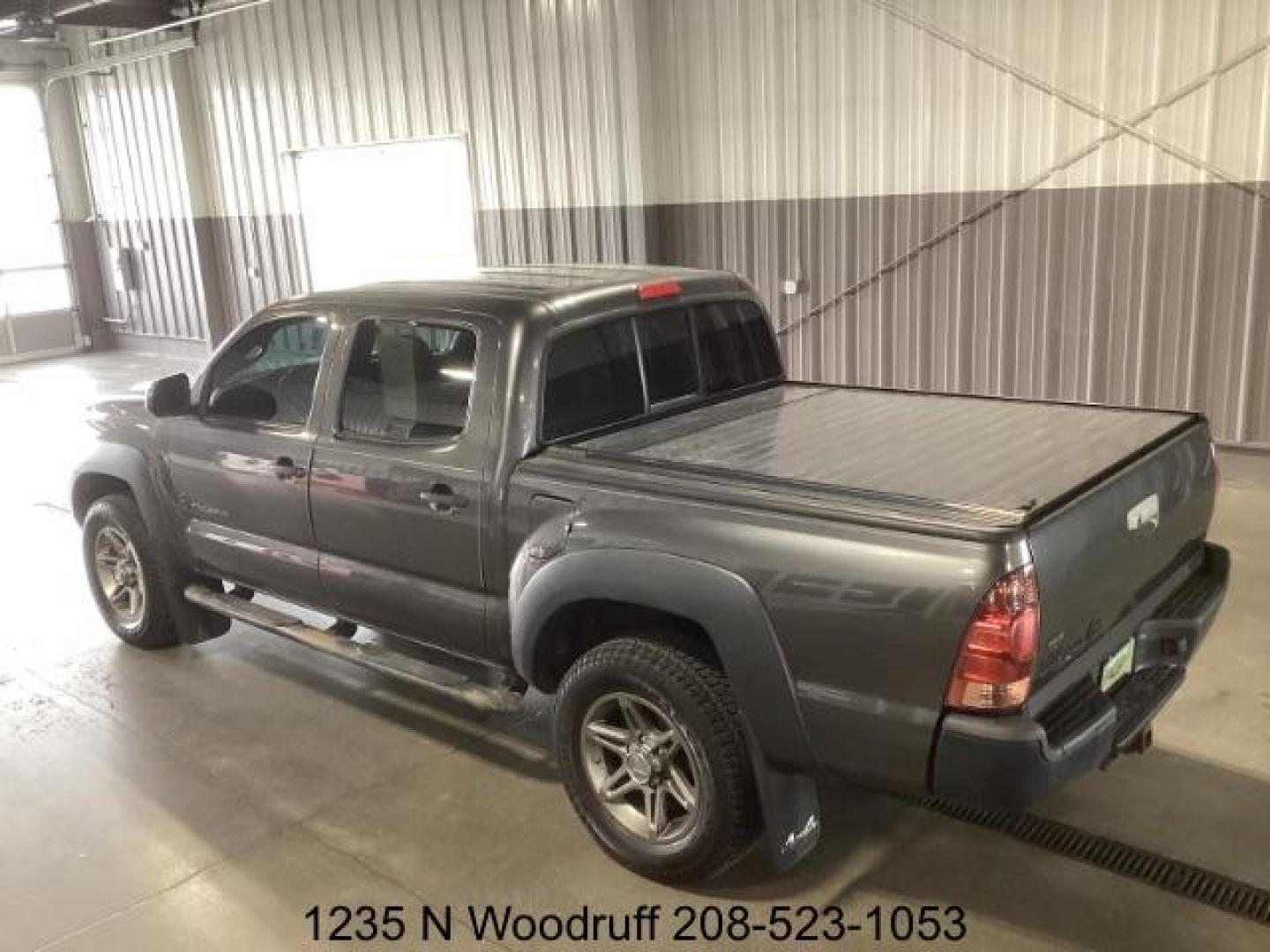 2013 GRAY /Graphite Cloth Interior Toyota Tacoma Double Cab V6 Auto 4WD (5TFLU4EN6DX) with an 4.0L V6 DOHC 24V engine, 5-Speed Automatic transmission, located at 1235 N Woodruff Ave., Idaho Falls, 83401, (208) 523-1053, 43.507172, -112.000488 - At Timberline Auto, finding a great deal on your next vehicle is always easy! Our experienced sales staff's goal is to help find you the right vehicle at the right price! Our knowledgeable finance department has options for almost any credit score. We offer extended service contract options to prote - Photo#2