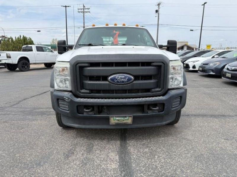 2015 Oxford White /Steel Ford F-550 XL (1FD0W5HT7FE) with an V8, 6.7L engine, 5-speed automatic transmission, located at 1175 N Woodruff Ave, Idaho Falls, ID, 83401, 43.506901, -111.999657 - <b>Vehicle Details</b><br>Ready for tough jobs and long hauls, this pre-owned 2015 Ford F-550 F Series Super Duty Crew Cab DRW 4WD is built to perform. Powered by a V8, 6.7L Diesel engine, this heavy-duty truck delivers the capability you need for demanding work, towing, and hauling. With 4x4, Dual- Photo#7