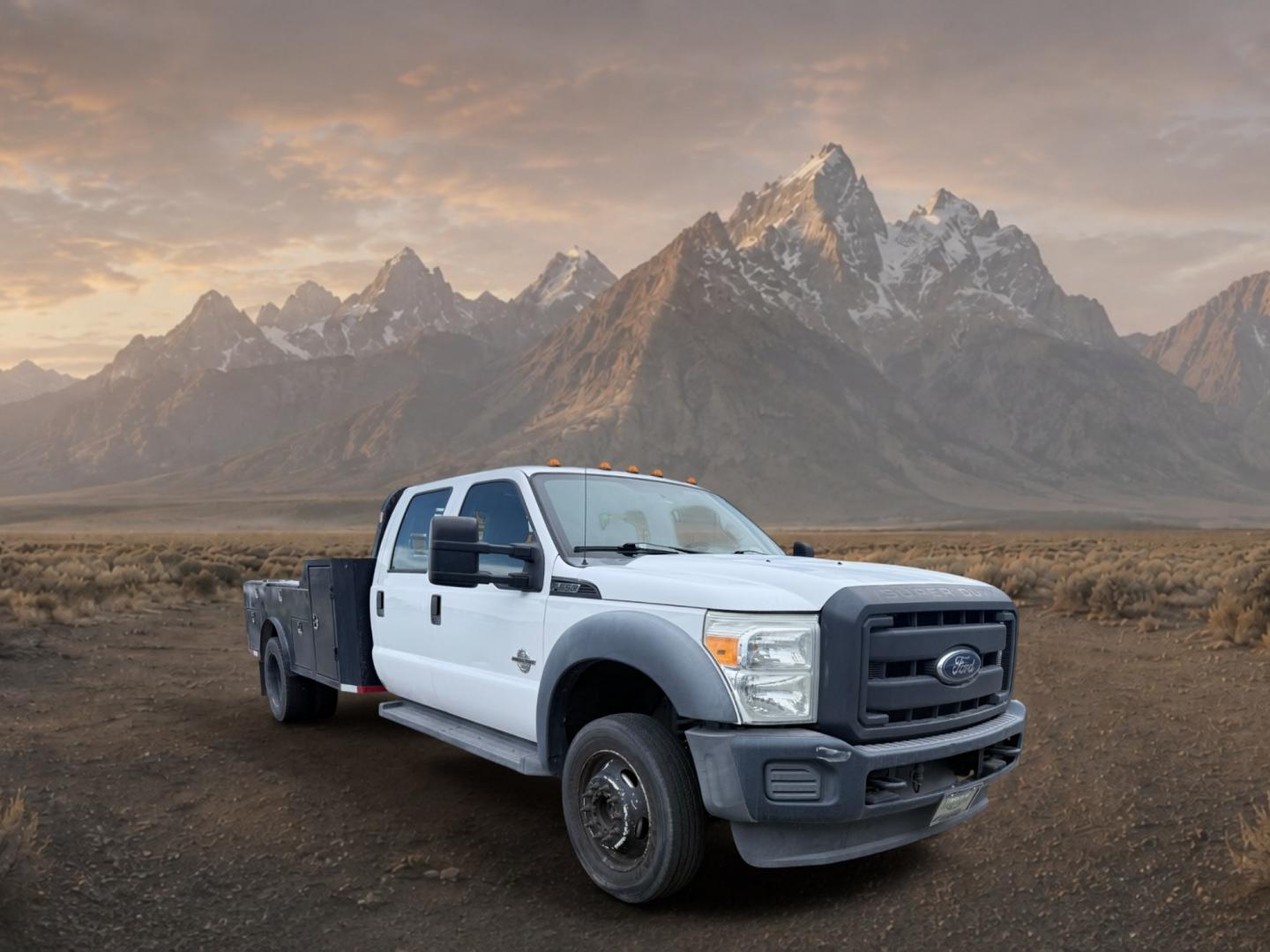 2015 Oxford White /Steel Ford F-550 XL (1FD0W5HT7FE) with an V8, 6.7L engine, 5-speed automatic transmission, located at 1175 N Woodruff Ave, Idaho Falls, ID, 83401, 43.506901, -111.999657- Photo#6