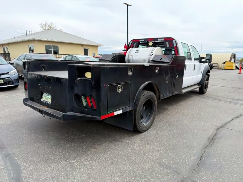 2015 WHITE /CLOTH Ford F-550 Crew Cab DRW 4WD (1FD0W5HT7FE) with an 6.7L V8 OHV 16V DIESEL engine, AUTOMATIC transmission, located at 1235 N Woodruff Ave., Idaho Falls, 83401, (208) 523-1053, 43.507172, -112.000488 - This 2015 Ford F-550 Super Duty is a commercial-grade heavy-duty truck built for demanding work, fleet use, and professional job site performance. Designed on Ford's proven Super Duty platform, it delivers the strength and durability needed for towing, equipment transport, and service applications.- Photo#4
