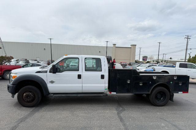 2015 WHITE /CLOTH Ford F-550 Crew Cab DRW 4WD (1FD0W5HT7FE) with an 6.7L V8 OHV 16V DIESEL engine, AUTOMATIC transmission, located at 1235 N Woodruff Ave., Idaho Falls, 83401, (208) 523-1053, 43.507172, -112.000488 - This 2015 Ford F-550 Super Duty is a commercial-grade heavy-duty truck built for demanding work, fleet use, and professional job site performance. Designed on Ford's proven Super Duty platform, it delivers the strength and durability needed for towing, equipment transport, and service applications.- Photo#18